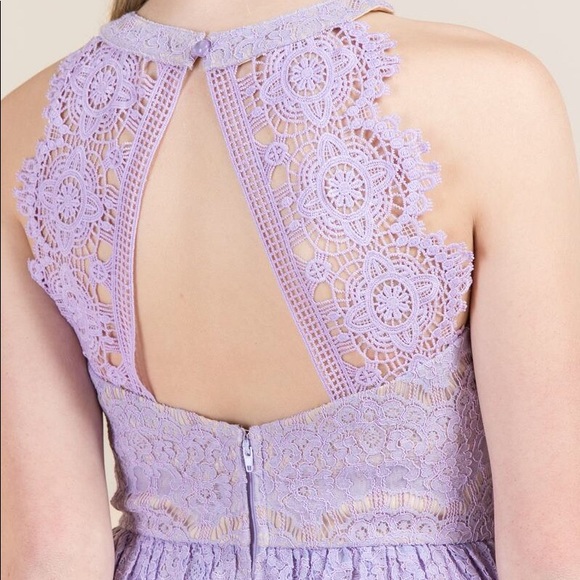Francesca’s NWT Eloise lace open back dress 💜 - Picture 2 of 8